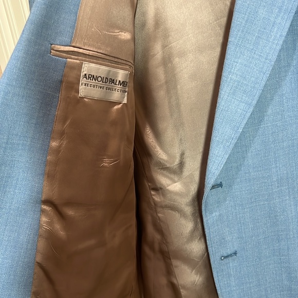 Arnold Palmer 48R Lined Sports Jacket, Sky Blue, Tailored in USA, Like New EUC - Picture 7 of 10